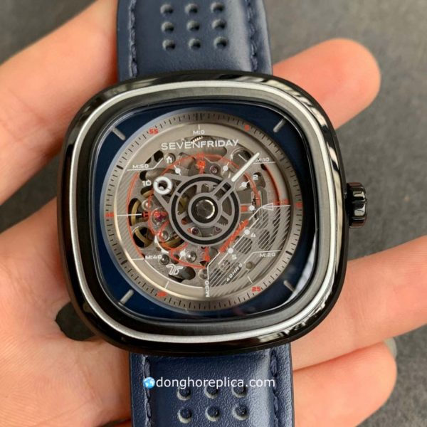 Đồng Hồ Nam SevenFriday T3/01-A092 Blue & Grey Dial Skeleton Rep 1:1