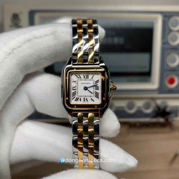 Đồng Hồ Nữ Cartier Super Fake BST Santos Demoiselle W25066Z6 Demi