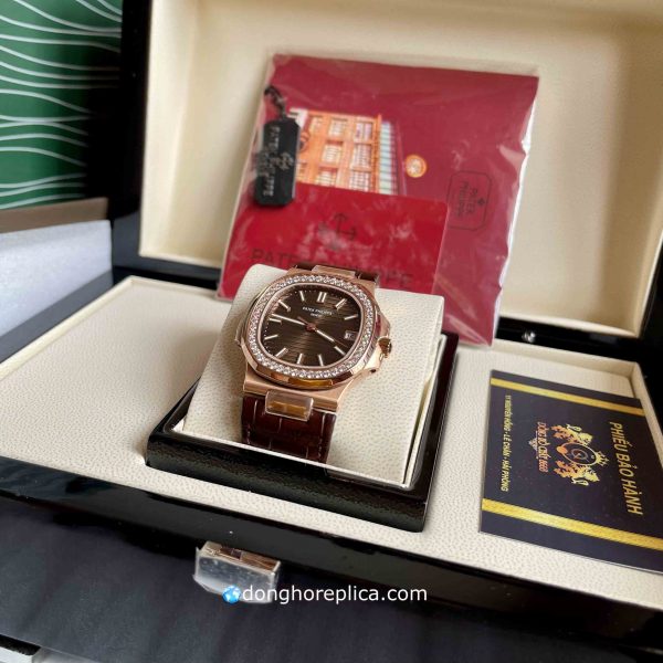 Đồng Hồ Patek Philippe Replica BST Nautilus 5711 Rose Gold Brown