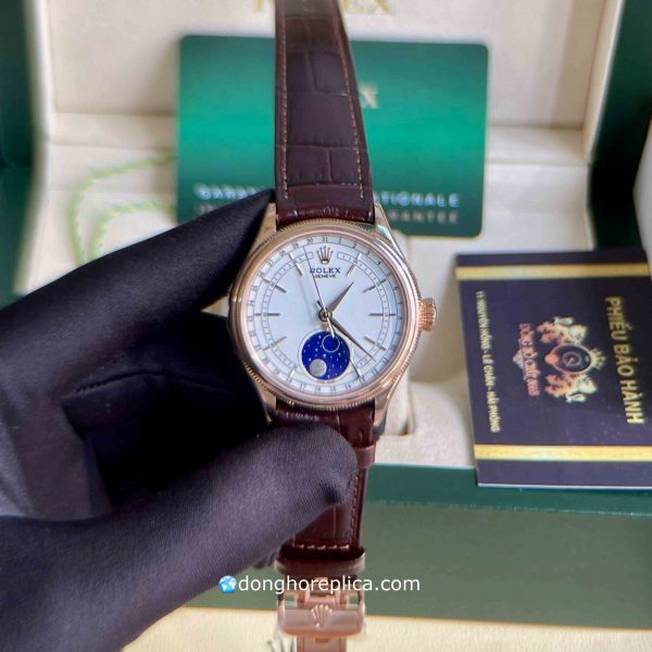 đồng hồ Rolex Super Fake BST Cellini M50535-0002 Moonphase Gold 18K