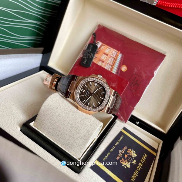 Đồng Hồ Patek Philippe Replica BST Nautilus 5711 Rose Gold Brown