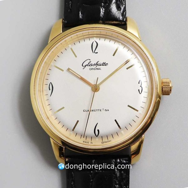 Đồng Hồ Glashutte Super Fake BST Original Vintage Sixties White Dial 1-39-52-01-01-04