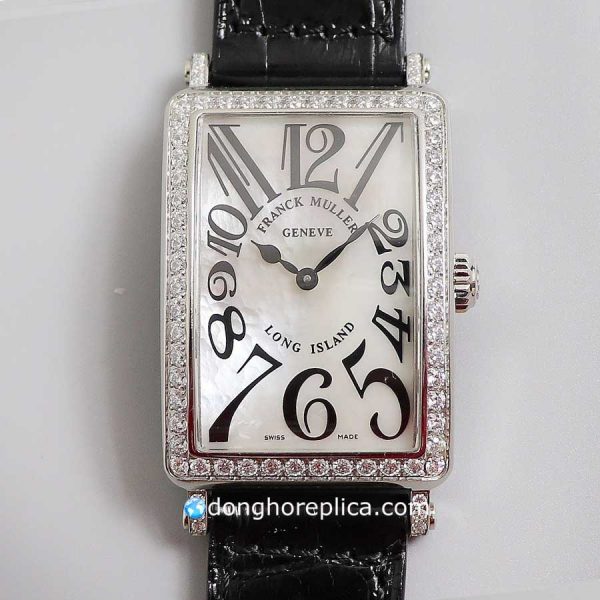 Đồng Hồ Franck Muller Nữ Super Fake Long BST Island 952 QZ Diamond