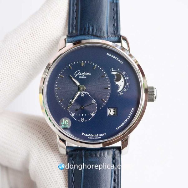 Đồng Hồ Glashütte Super Fake BST Original PanoMaticLunar Blue 1-90-02-46-32-61