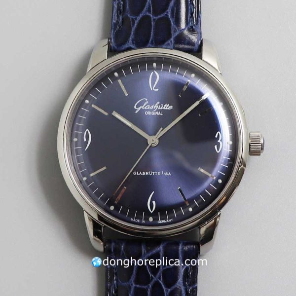 Đồng Hồ Glashütte Super Fake BST Original Senator Sixties Blue 1-39-52-06-02-04