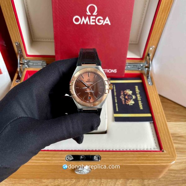 Đồng Hồ Omega Siêu Cấp BST Constellation 131.23.39.20.13.001 Brown Yellow Gold