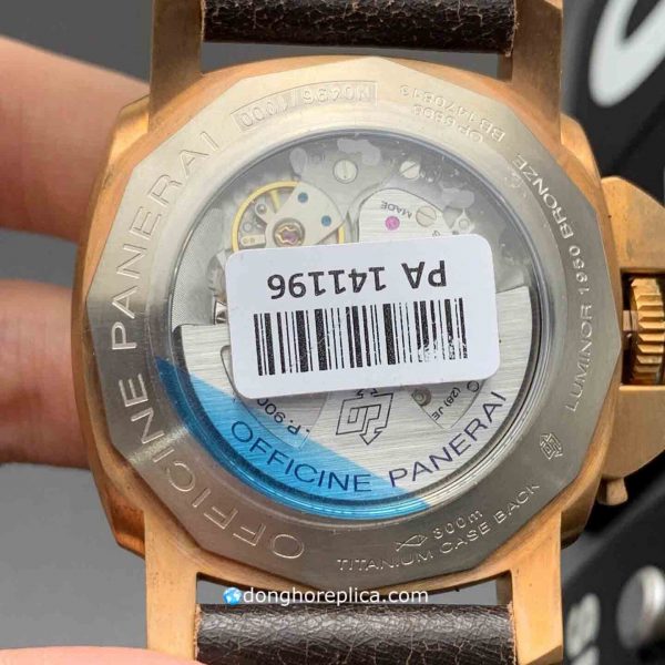 Đồng Hồ Panerai Siêu Cấp BST Luminor Submersible PAM382 SF V2 Bronze Green Dial