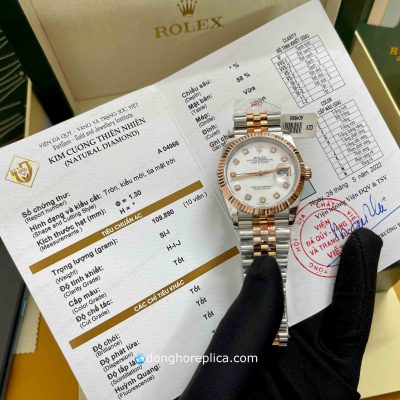 Mặt số của đồng hồ Rolex Datejust 36mm 116231 Replica 1:1