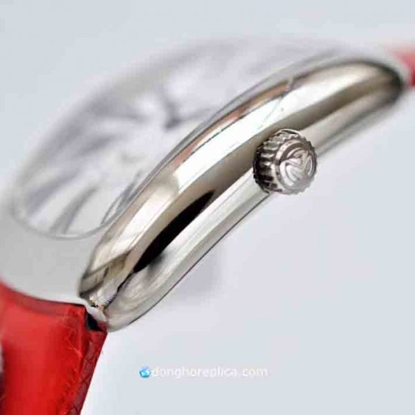 Đồng Hồ Nữ Franck Muller Replica 1:1 Galet Red Strap Swiss Quartz