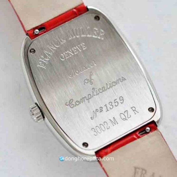 Đồng Hồ Nữ Franck Muller Replica 1:1 Galet Red Strap Swiss Quartz