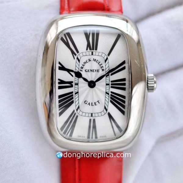 Đồng Hồ Nữ Franck Muller Replica 1:1 Galet Red Strap Swiss Quartz