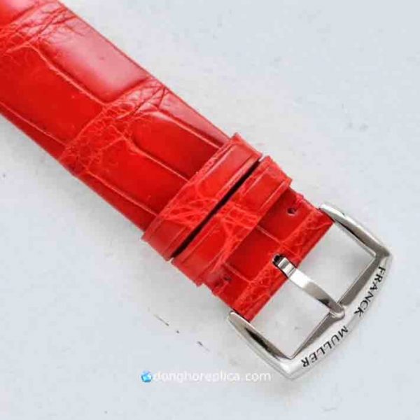 Đồng Hồ Nữ Franck Muller Replica 1:1 Galet Red Strap Swiss Quartz