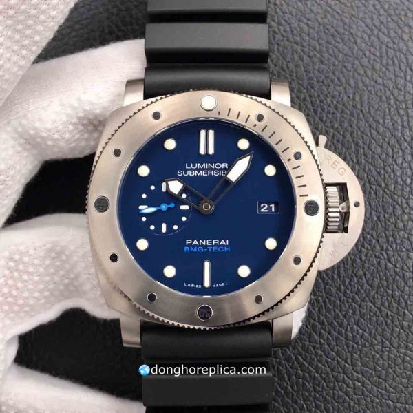 Đồng Hồ Panerai Super Fake BST Submersible BMG-TECH Blue Dial PAM00692