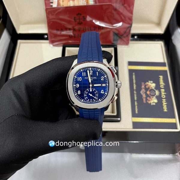 Đồng Hồ Patek Philippe Super Fake BST Aquanaut 5968G-001 Automatic Blue Dial