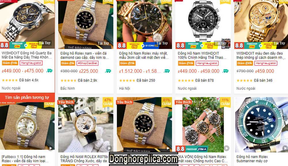Đồng hồ Rolex giá rẻ Fake loại 2,3