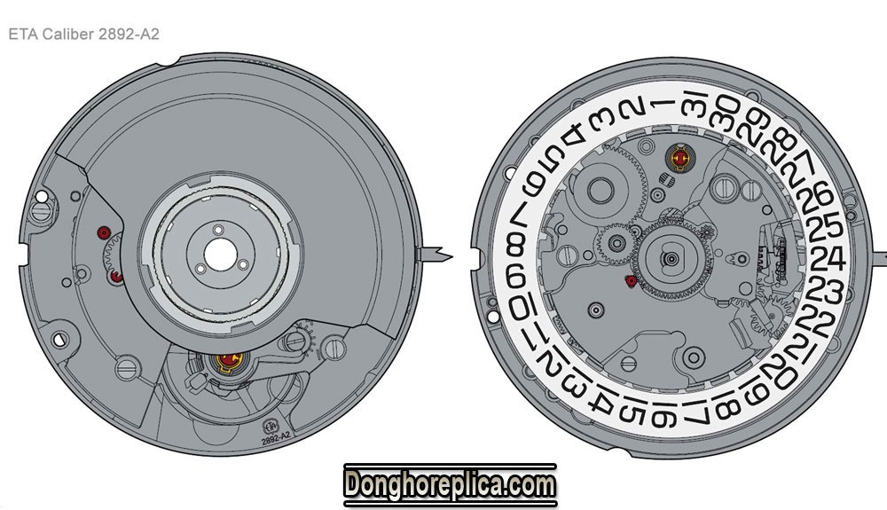 Bộ máy ETA 2892 – Cỗ máy cơ học mang tính biểu tượng