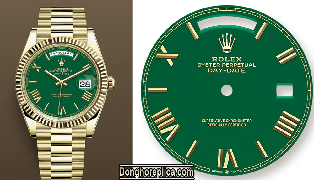 Mặt đồng hồ Rolex trơn, mặt sau đồng hồ Rolex