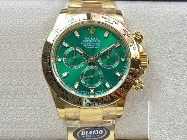 rolex gold green