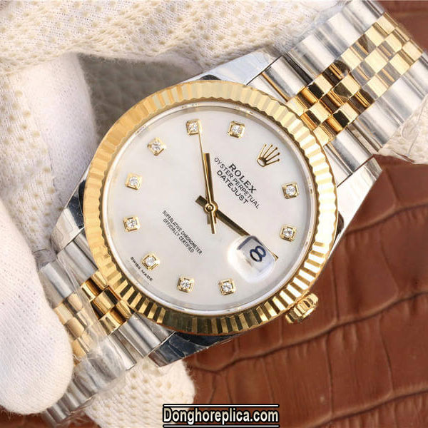 Đồng hồ Rolex 16018 gold mặt trắng kim cương