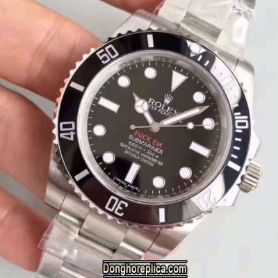 Đồng hồ Rolex Submariner 14060 Black Dial Replica