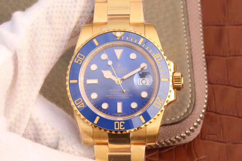 Tổng quan về bộ sưu tập Submariner và chiếc đồng hồ Rolex Submariner Bleu Date 116618LB Yellow Blue Dial