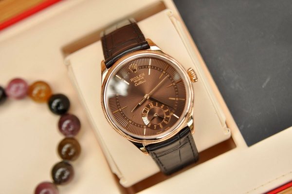 Giới thiệu đồng hồ Rolex Cellini Brown Dial 50525 Everose 39mm