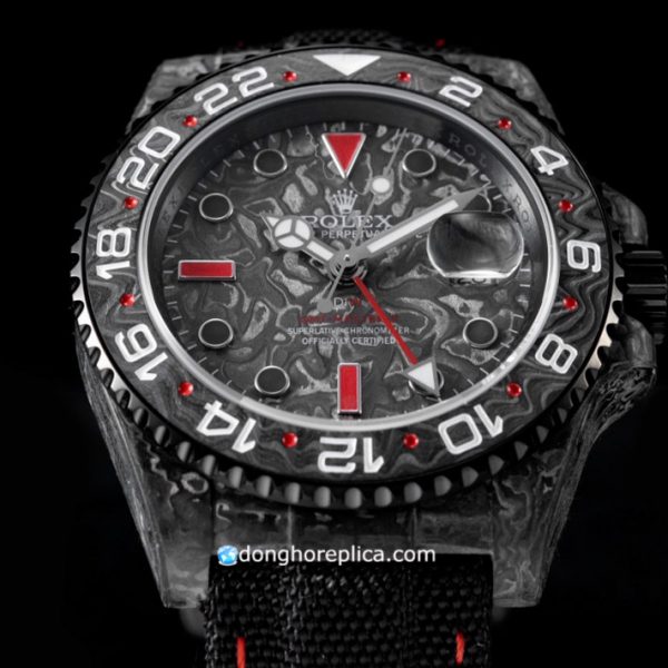 Mua đồng hồ Rolex GMT Master II DIW Carbon Fiber Black & White tại Đồng Hồ Replica