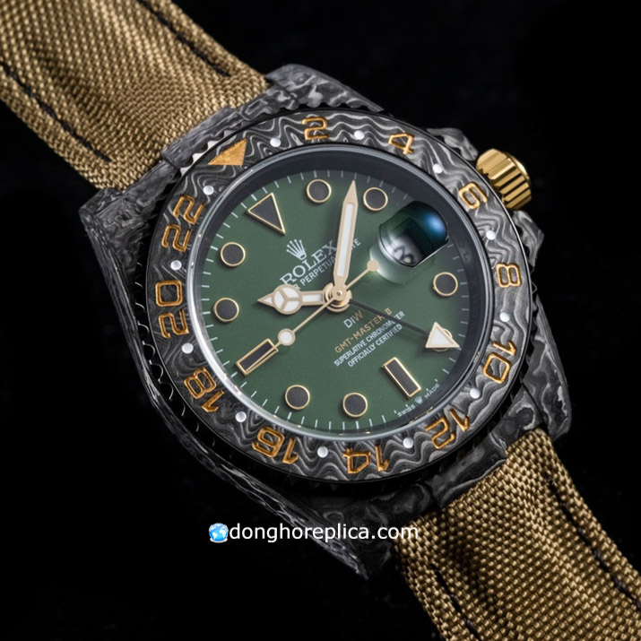 Mua đồng hồ Rolex GMT Master II DIW Carbon Fiber Brown Straps giá tốt tại HCM Hà Nội