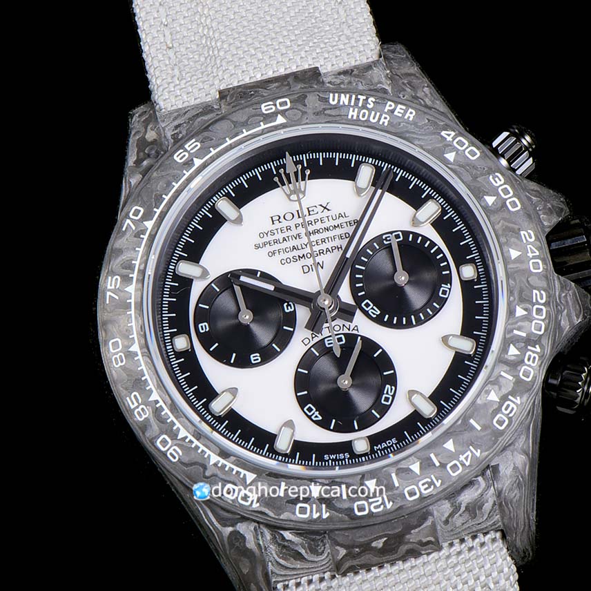 Mua đồng hồ Rolex siêu cấp DIW Daytona Cosmograph Carbon Forged Ocream