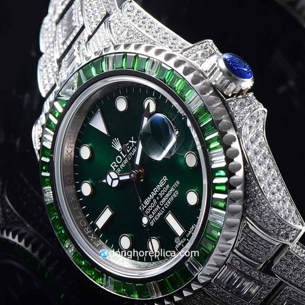 Đánh giá chi tiết mẫu đồng hồ Rolex BST Submariner 116610LV Green Dial
