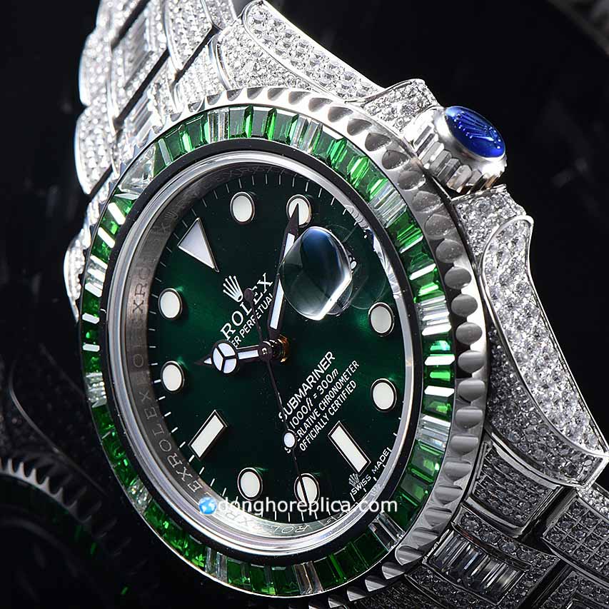 Đánh giá chi tiết mẫu đồng hồ Rolex siêu cấp BST Submariner 116610LV Green Dial