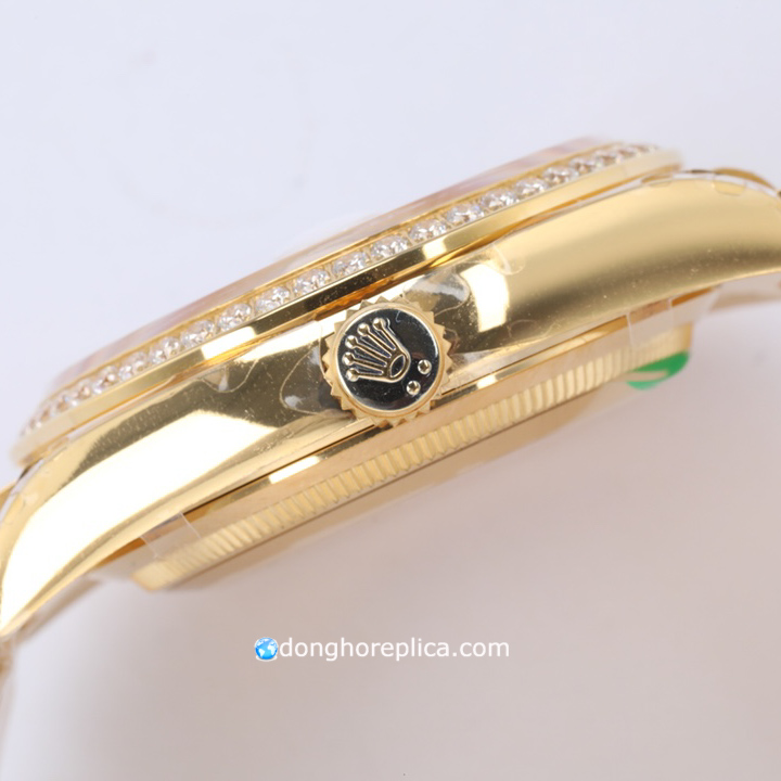 Thiết kế núm đồng hồ Rolex siêu cấp Super Fake 1:1 Day Date M228238-0005