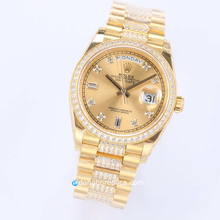Mua đồng hồ Rolex Fake cao cấp 1:1 Day Date M228348RBR-0002 tại HCM Hà Nội