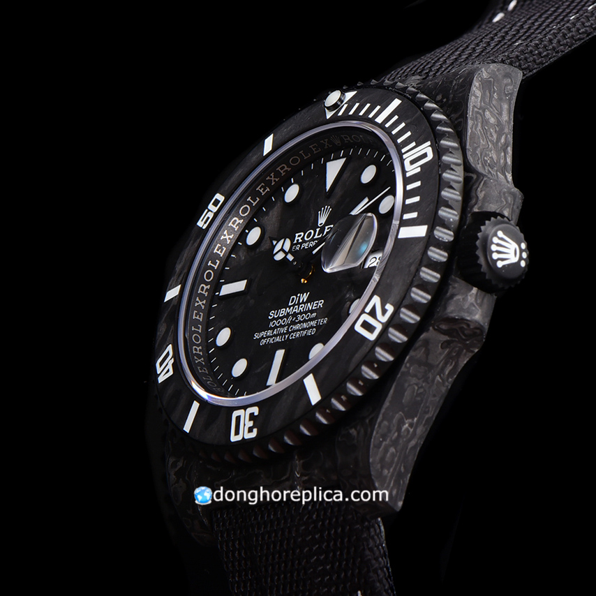 Đánh giá chi tiết mẫu đồng hồ Rolex Rep 1:1 Submariner DIW Carbon Fiber Black