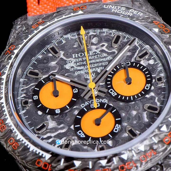 Mặt số đồng hồ đồng hồ Rolex siêu cấp Daytona Cosmograph Orange Straps trẻ trung pha chút cổ điển