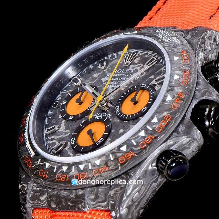 Tổng quan thiết kế đồng hồ Rolex siêu cấp Daytona Cosmograph Orange Straps