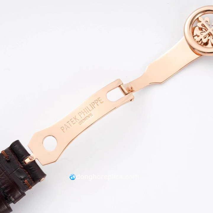 Phần dây khóa của đồng hồ Patek Philippe 1:1 Calatrava 5153J-001 Rose Gold