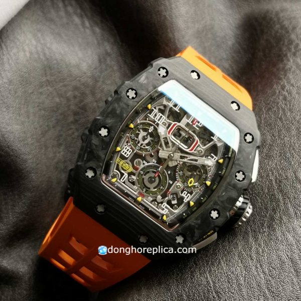 Chi tiết bộ vỏ của đồng hồ Richard Mille giá tốt Mclaren Flyback RM 11-03