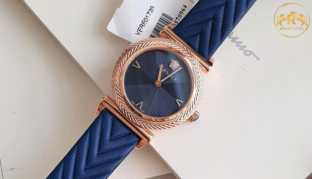 Đồng hồ Versace nữ VERE01720 dây da xanh
