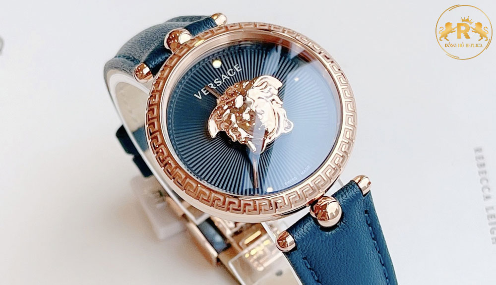 Đồng hồ Versace nữ màu xanh VERE00318 V-Motif Vintage