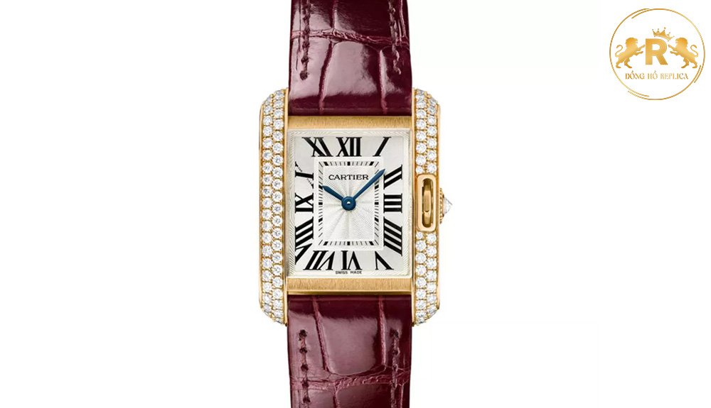 Đồng hồ Cartier nữ dây da mặt vuông WJTA0002